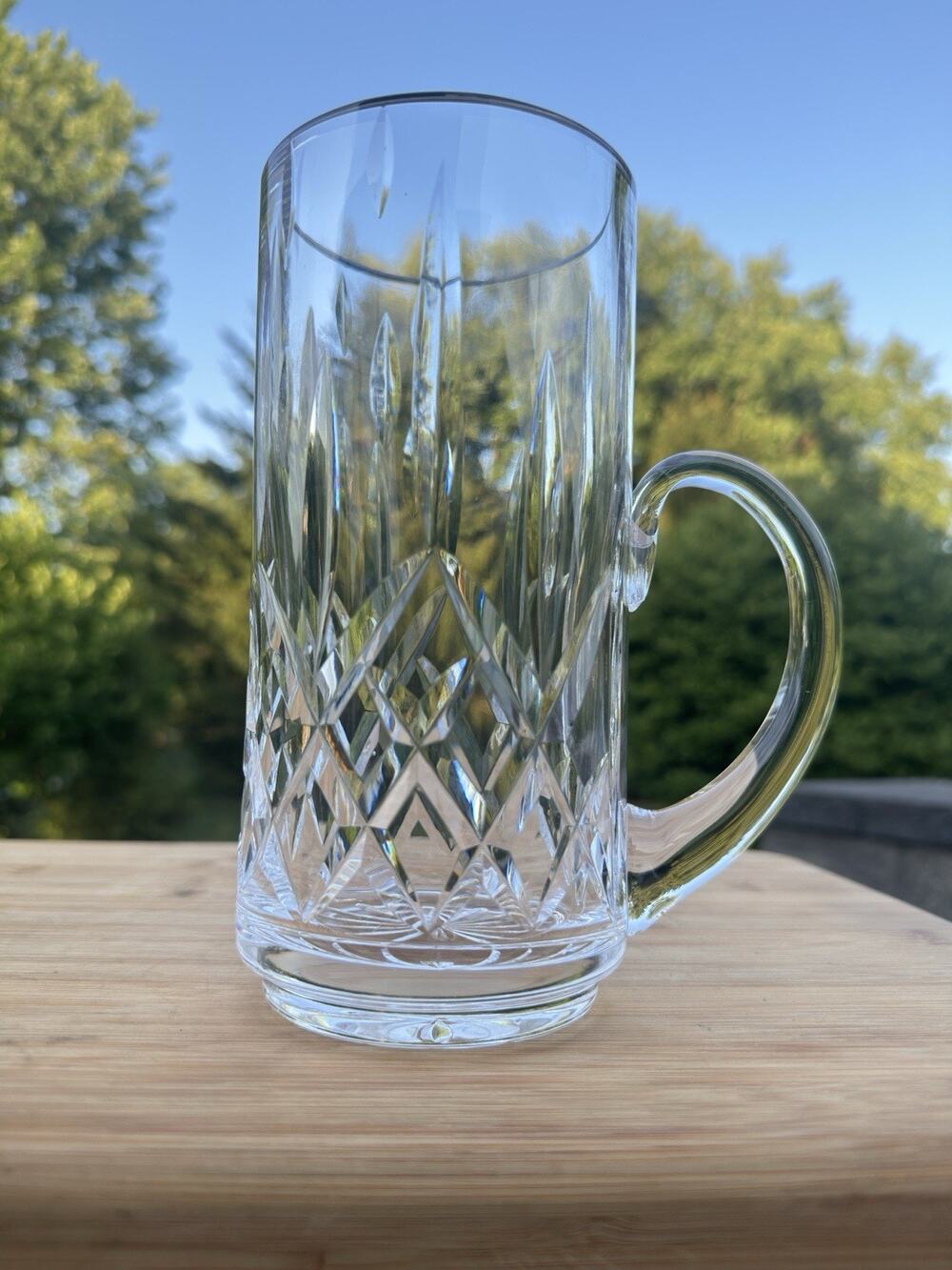 Waterford LISMORE Beer Stein 7.75" tall 28 ounces Made In Ireland